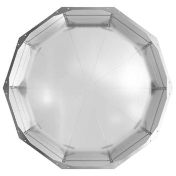 Pflanzkübel Silber 90 x 90 x 35 cm Verzinkter Stahl