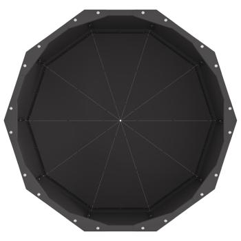 Pflanzkübel Schwarz 60 x 60 x 35 cm Stahl