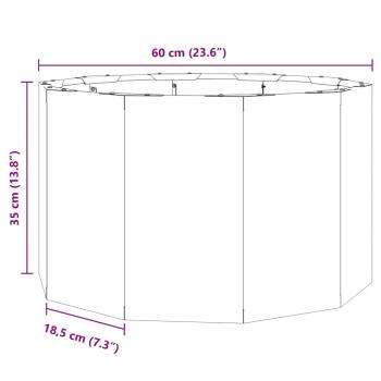 Pflanzkübel Rostig 60 x 60 x 35 cm Wetterfeststahl
