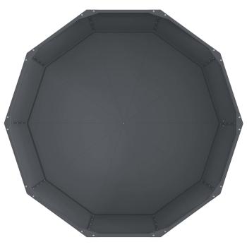 Pflanzkübel Anthrazit 120 x 120 x 50 cm Stahl