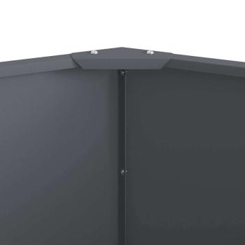 Pflanzkübel Anthrazit 120 x 120 x 50 cm Stahl