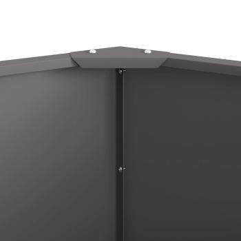 Pflanzkübel Schwarz 90 x 90 x 50 cm Stahl