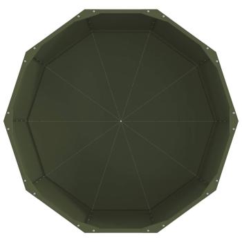 Pflanzkübel Olive Grün 90 x 90 x 50 cm Stahl