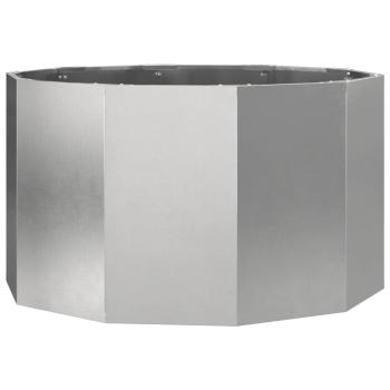 Pflanzkübel Silber 90 x 90 x 50 cm Edelstahl