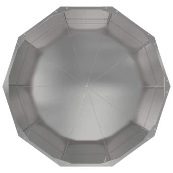 Pflanzkübel Silber 90 x 90 x 50 cm Edelstahl