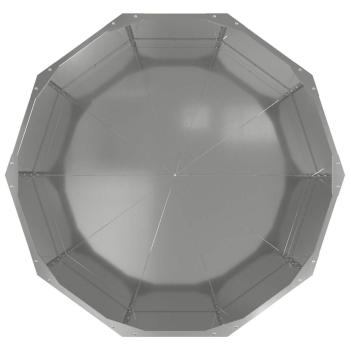 Pflanzkübel Silber 90 x 90 x 50 cm Verzinkter Stahl