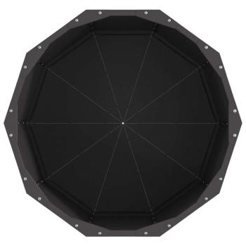 Pflanzkübel Schwarz 60 x 60 x 50 cm Stahl