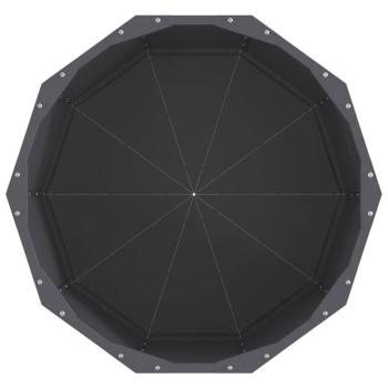 Pflanzkübel Anthrazit 60 x 60 x 50 cm Stahl