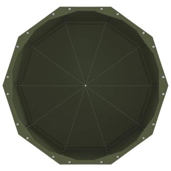 Pflanzkübel Olive Grün 60 x 60 x 50 cm Stahl