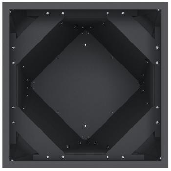 Pflanzkübel 2 pcs Anthrazit 30 x 30 x 75 cm Stahl