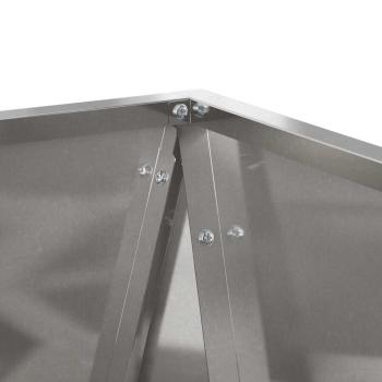 Pflanzkübel 2 pcs Silber 30 x 30 x 75 cm Edelstahl