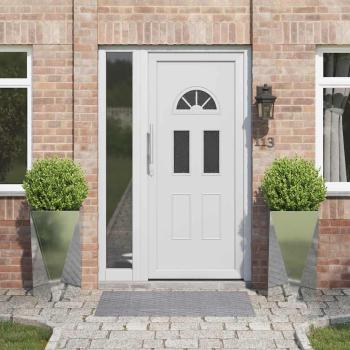 ARDEBO.de - Pflanzkübel 2 pcs Silber 40 x 40 x 75 cm Verzinkter Stahl