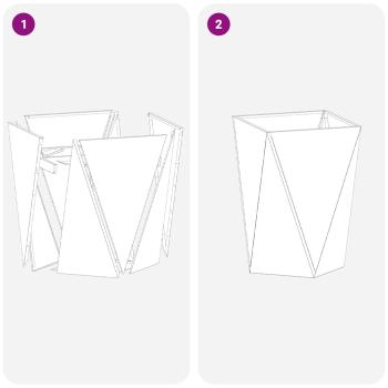 Pflanzkübel 2 pcs Olive Grün 50 x 50 x 75 cm Stahl