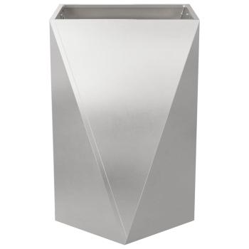 Pflanzkübel Silber 50 x 50 x 75 cm Edelstahl