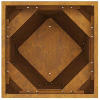 Pflanzkübel 2 pcs Rostig 50 x 50 x 75 cm Wetterfeststahl