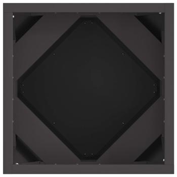 Pflanzkübel 2 pcs Schwarz 30 x 30 x 30 cm Stahl