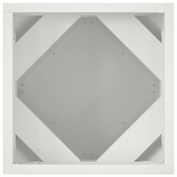 Pflanzkübel 2 pcs Weiß 30 x 30 x 30 cm Stahl