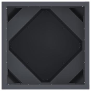 Pflanzkübel 2 pcs Anthrazit 30 x 30 x 30 cm Stahl