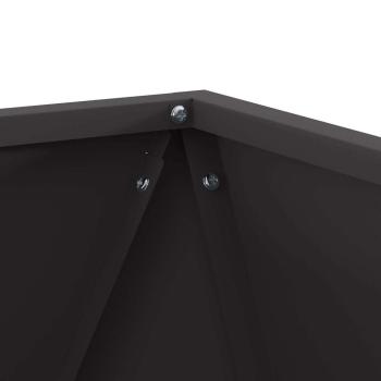 Pflanzkübel 2 pcs Schwarz 40 x 40 x 40 cm Stahl