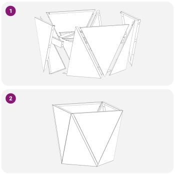 Pflanzkübel 2 pcs Weiß 40 x 40 x 40 cm Stahl