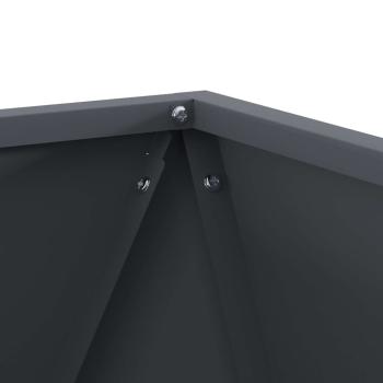 Pflanzkübel Anthrazit 40 x 40 x 40 cm Stahl