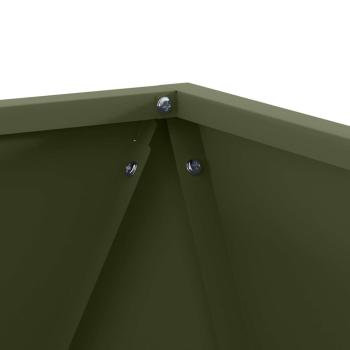 Pflanzkübel 2 pcs Olive Grün 40 x 40 x 40 cm Stahl