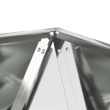 Pflanzkübel 2 pcs Silber 40 x 40 x 40 cm Verzinkter Stahl