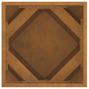 Pflanzkübel 2 pcs Rostig 40 x 40 x 40 cm Wetterfeststahl