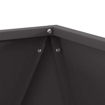 Pflanzkübel Schwarz 50 x 50 x 50 cm Stahl