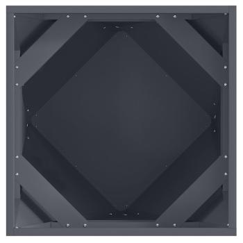 Pflanzkübel Anthrazit 50 x 50 x 50 cm Stahl