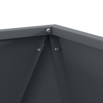 Pflanzkübel Anthrazit 50 x 50 x 50 cm Stahl