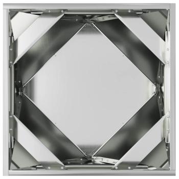 Pflanzkübel 2 pcs Silber 50 x 50 x 50 cm Verzinkter Stahl