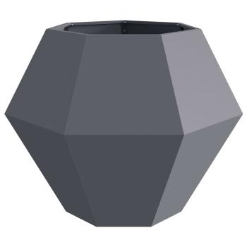 Pflanzkübel 2 pcs Anthrazit 100 x 100 x 80 cm Stahl