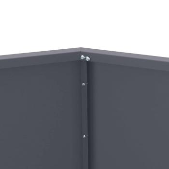 Pflanzkübel 2 pcs Anthrazit 100 x 100 x 80 cm Stahl