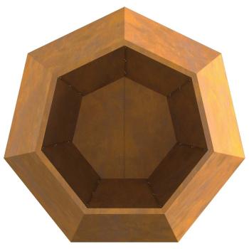 Pflanzkübel 2 pcs Rostig 100 x 100 x 80 cm Wetterfeststahl