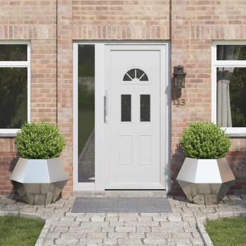 ARDEBO.de - Pflanzkübel 2 pcs Silber 75 x 75 x 60 cm Verzinkter Stahl