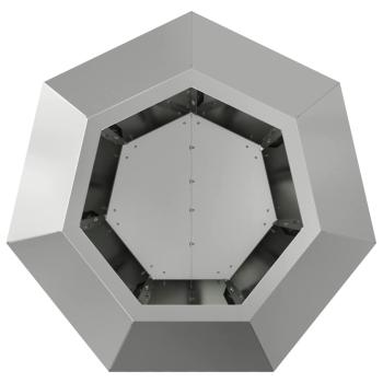 Pflanzkübel Silber 50 x 50 x 40 cm Verzinkter Stahl