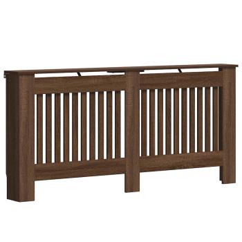 Heizkörperabdeckung Braun Eichen-Optik 172x19x81,5cm