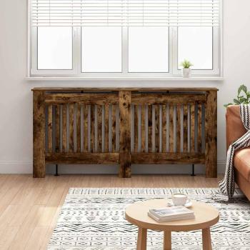 ARDEBO.de - Heizkörperabdeckung Geräucherte Eiche 172 x 19 x 81,5 cm