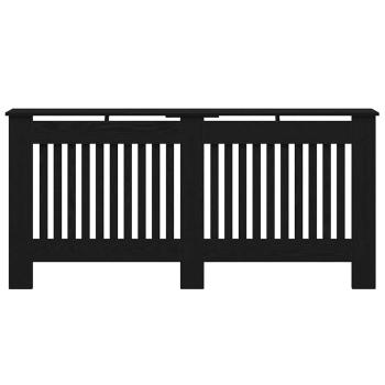 Heizkörperabdeckung Schwarz Eichen-Optik 172 x 19 x 81,5 cm