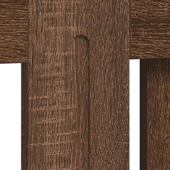 Heizkörperabdeckung Braun Eichen-Optik 152 x 19 x 81,5 cm