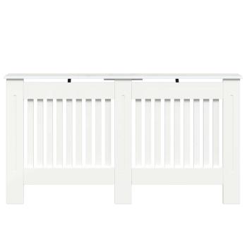 Heizkörperabdeckung Hochglanz Weiß 152 x 19 x 81,5 cm