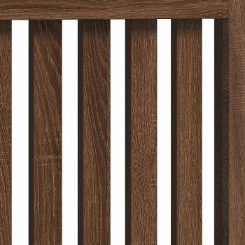 Heizkörperabdeckung Braun Eichen-Optik 112 x 19 x 81,5 cm