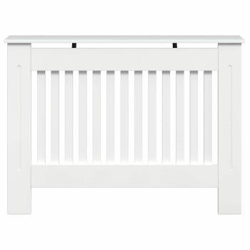 Heizkörperabdeckung Hochglanz Weiß 112 x 19 x 81,5 cm