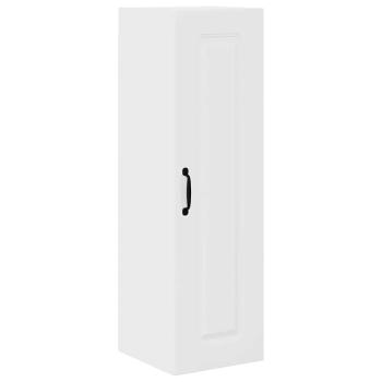 Küchenhängeschrank mit Regal Hochglanz Weiß 30 x 31 x 100 cm