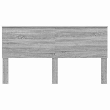 Kopfteil mit Kopfteil Graues Sonoma 200 cm Holzwerkstoff