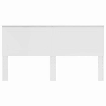 Kopfteil mit Kopfteil Glänzend Weiß 180 cm Holzwerkstoff