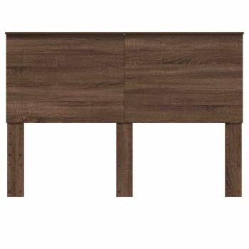 Kopfteil mit Kopfteil Braun Eichen-Optik 180 cm Holzwerkstoff