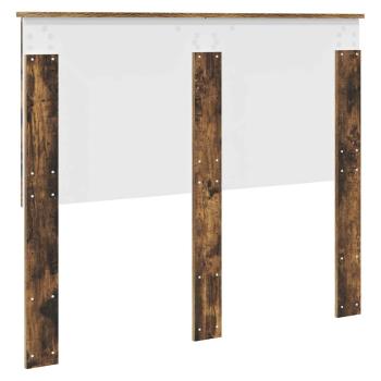 Kopfteil mit Kopfteil Geräucherte Eiche 160 cm Holzwerkstoff