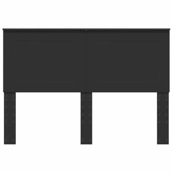 Kopfteil mit Kopfteil Schwarz Eichen-Optik 140 cm Holzwerkstoff